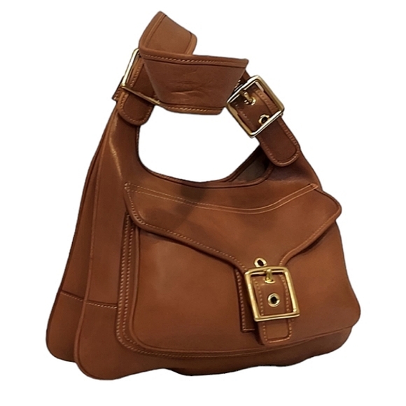 Coach Bags Coach Vintage Saddle Brown Leather Hippie Shoulder Bag